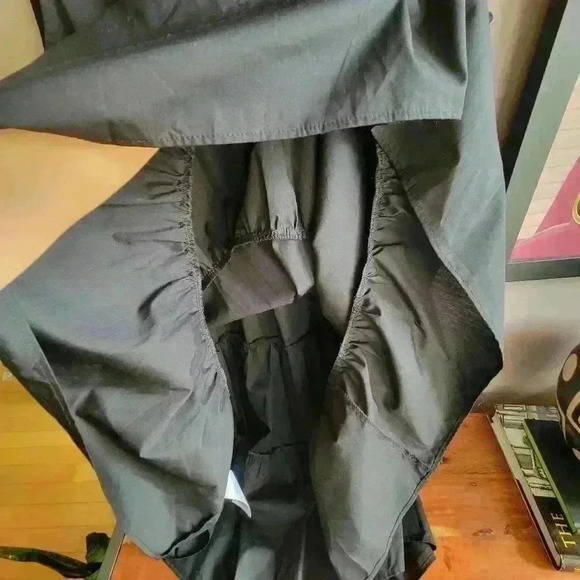 NWT Ellen Tracy Midi Women's Dress Size Large Flare Black Sleeveless - Picture 5 of 5